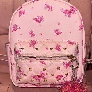Pink Butterfly Backpack